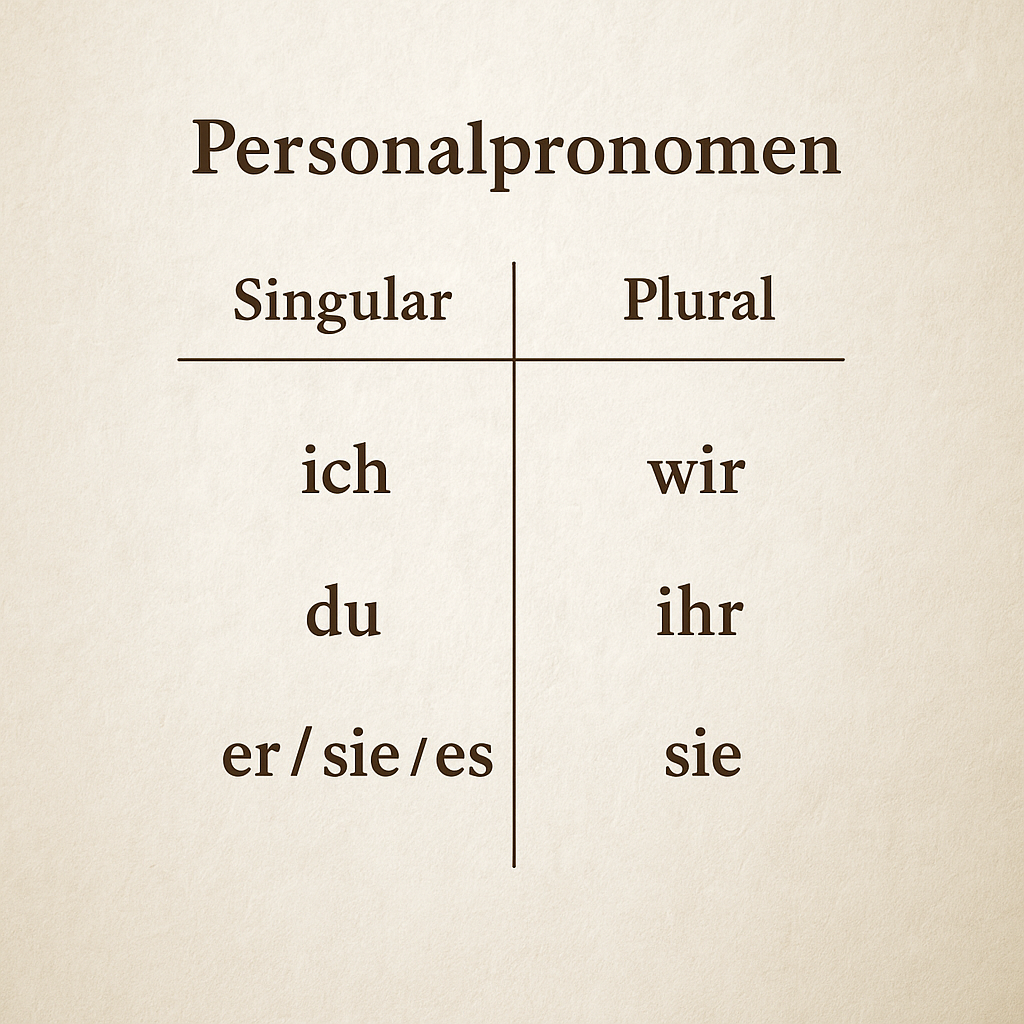 Personalpronomen – Nominativ