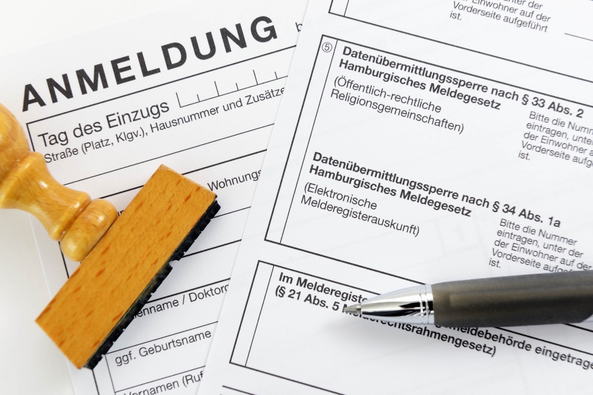 Meldebescheinigung – Anmeldung des Wohnsitzes in Deutschland